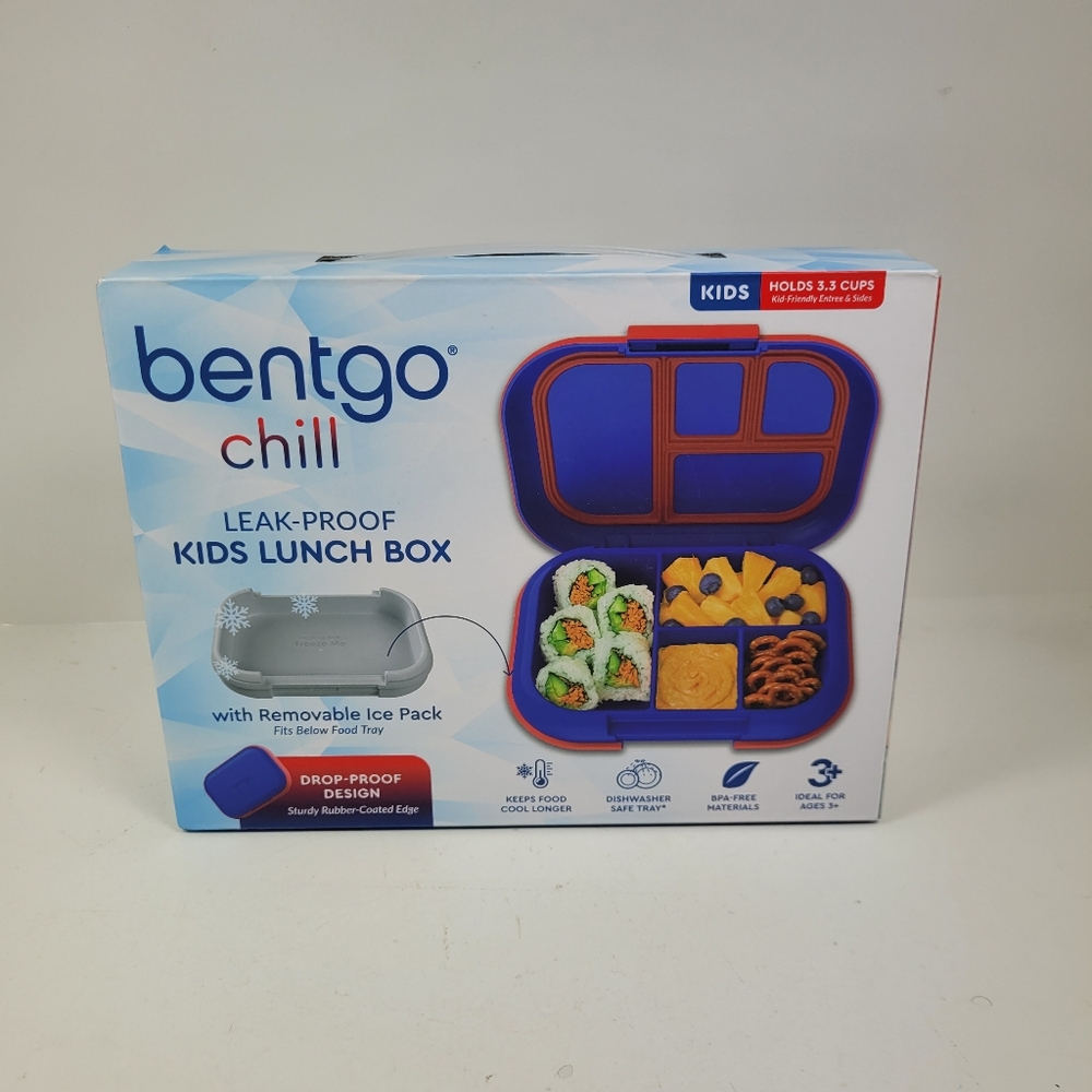 Bentgo Chill Leak-Proof Kids Lunch Box - Blue